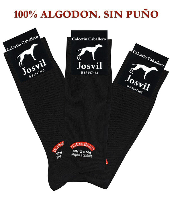 CALCETINES HOMBRE PACK DE 3 ALGODON CANALE