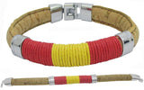 PULSERA HOMBRE CORCHO CON BANDERA DE ESPAÑA