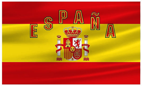 Bandera de España con texto | Bandera española texto | GRUPO JOSVIL