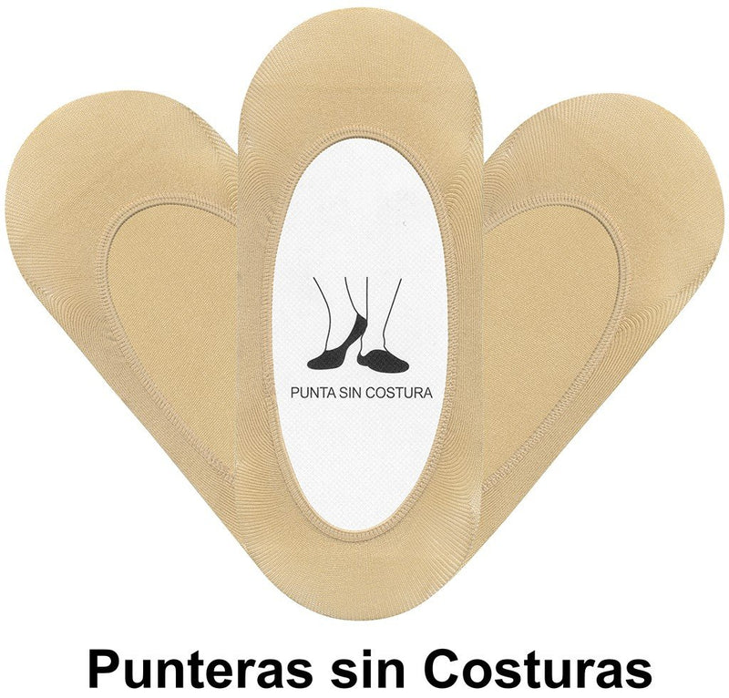 CALCETINES HOMBRE PACK DE 3 INVISIBLE SIN COSTURAS