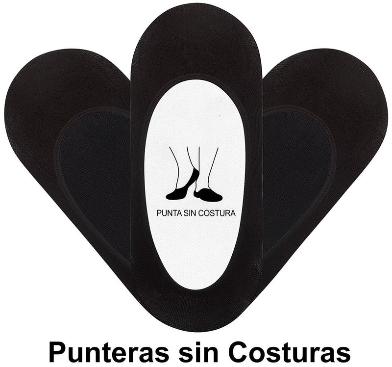 CALCETINES HOMBRE PACK DE 3 INVISIBLE SIN COSTURAS