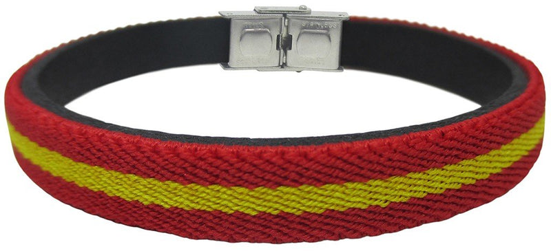 PULSERA TEXTIL ELASTICO COLORES BANDERA ESPAÑA