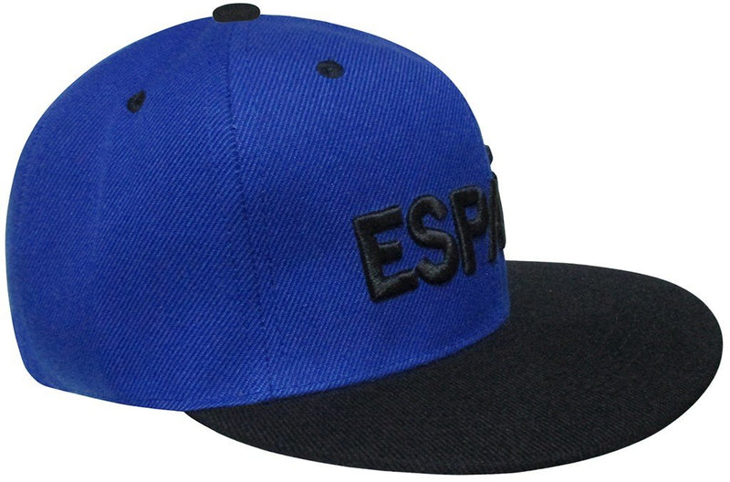 GORRA ESPAÑA AZULON VISERA PLANA NEGRA