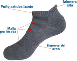 CALCETINES HOMBRE DEPORTIVOS INVISIBLES ALGODON COOLMAX