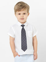 CORBATA BABY GRIS PIZARRA OSITOS