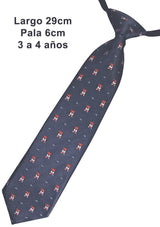 CORBATA BABY GRIS PIZARRA OSITOS