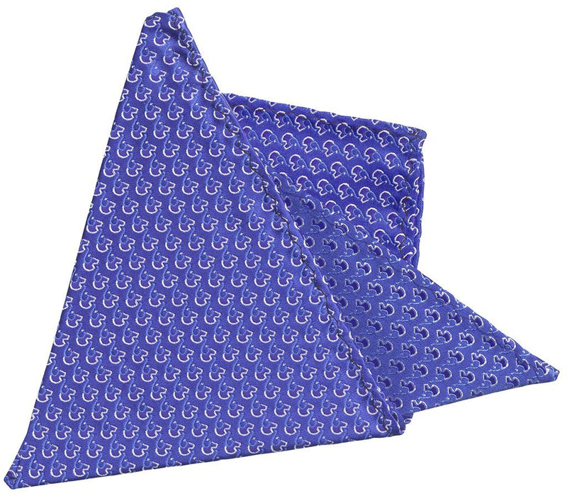 PAÑUELO DE BOLSILLO AZUL ROYAL MOTIVOS FANTASIA