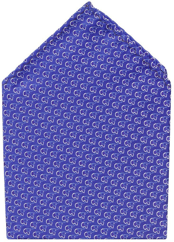 PAÑUELO DE BOLSILLO AZUL ROYAL MOTIVOS FANTASIA