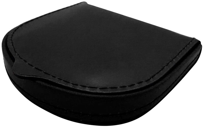 MONEDERO TACON CLASICO PIEL NEGRO