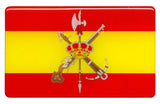 PEGATINA RECTANGULAR BANDERA ESPAÑA LA LEGION