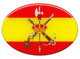 PEGATINA OVALADA BANDERA ESPAÑA LA LEGION