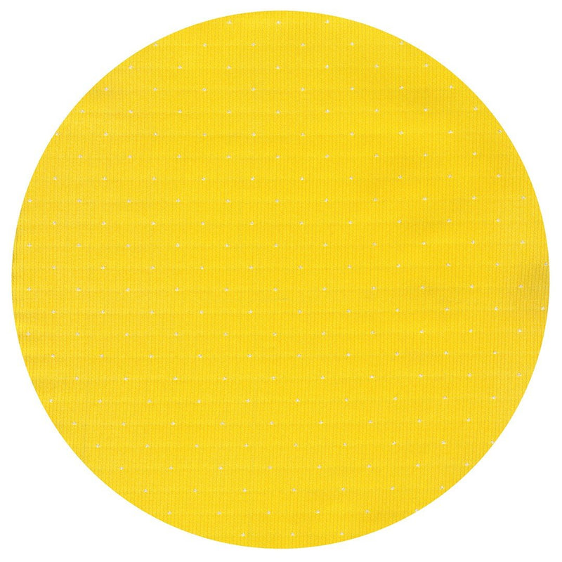 PAÑUELO DE BOLSILLO AMARILLO MICROTOPOS PLATA