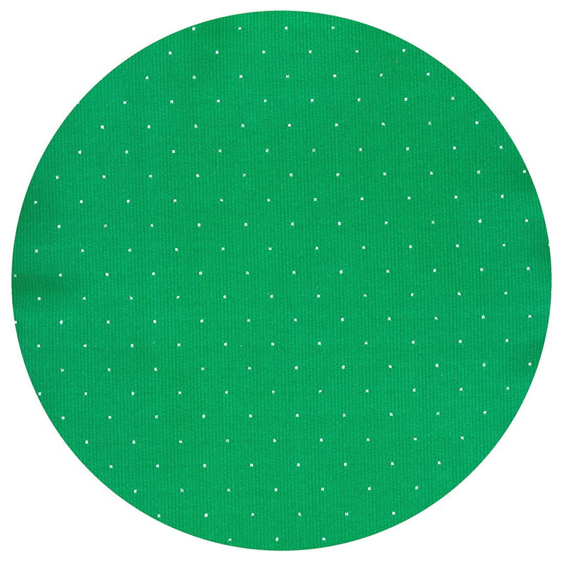 PAÑUELO DE BOLSILLO VERDE MICROTOPOS PLATA