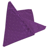 PAÑUELO DE BOLSILLO MORADO MICROTOPOS PLATA