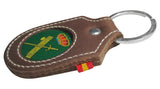 LLAVERO CUERO MARRON LOGO GUARDIA CIVIL