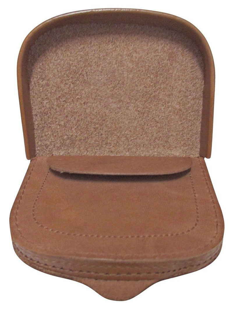 MONEDERO TACON CLASICO PIEL MARRON