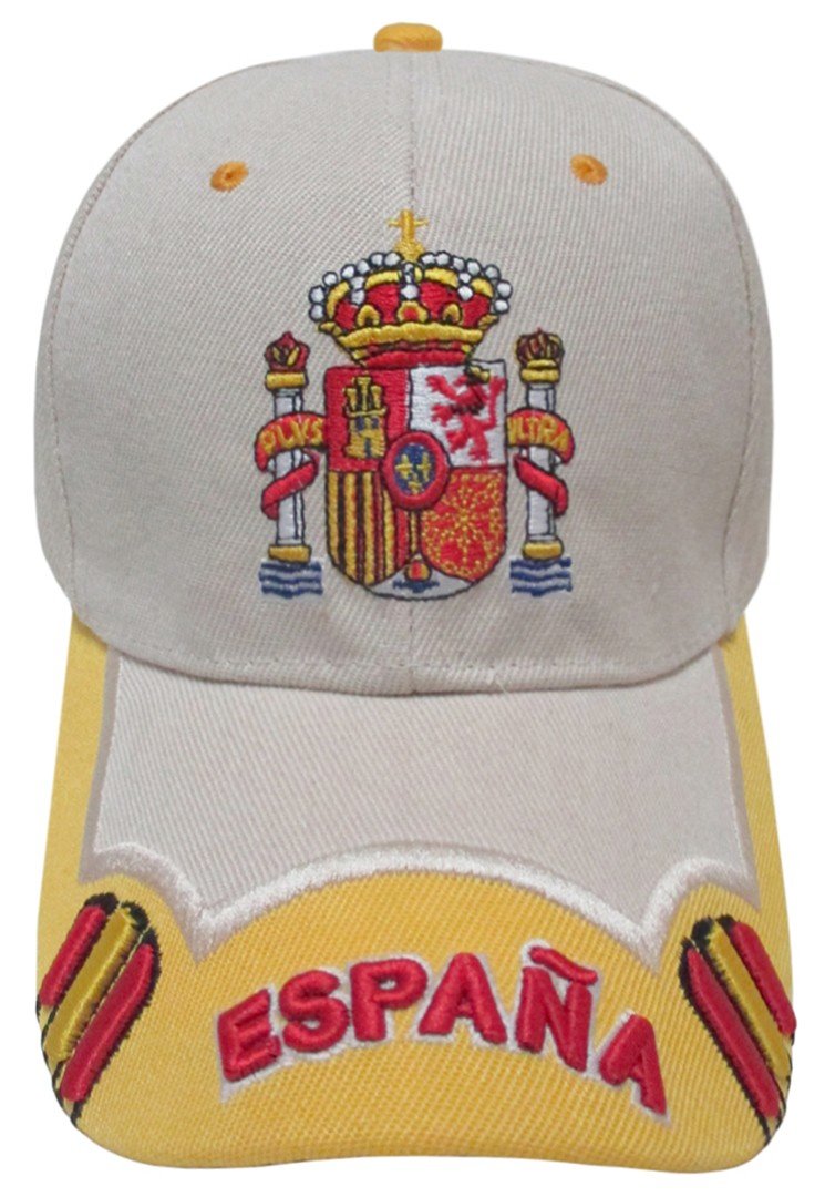 GORRA CON BORDADO ESCUDO DE ESPAÑA BEIGE