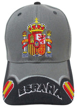 GORRA CON BORDADO ESCUDO DE ESPAÑA GRIS