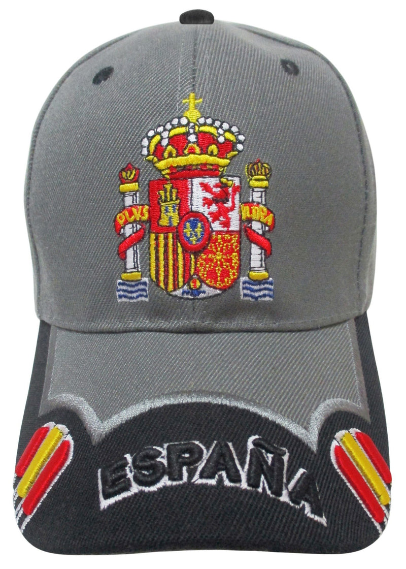 GORRA CON BORDADO ESCUDO DE ESPAÑA GRIS