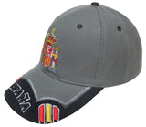 GORRA CON BORDADO ESCUDO DE ESPAÑA GRIS