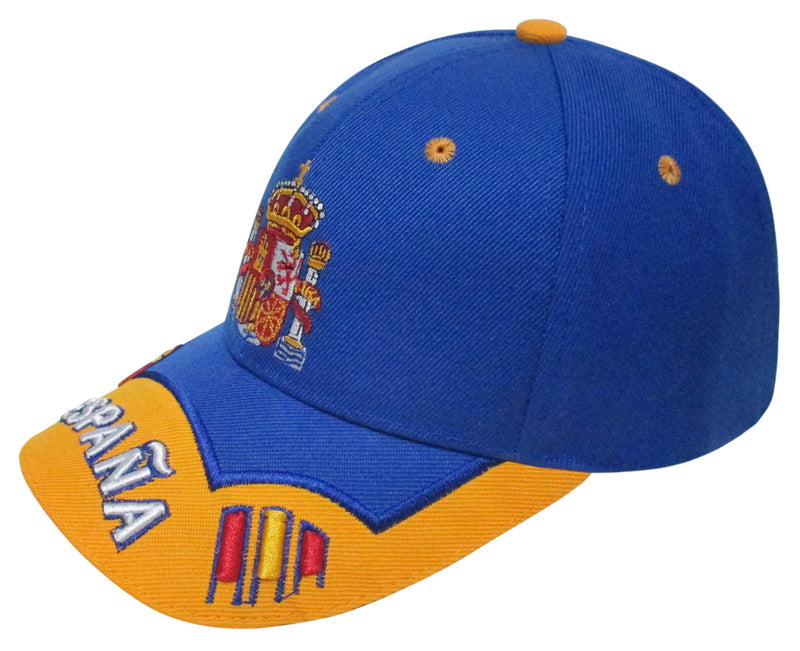 GORRA ESPAÑA BORDADO ESCUDO DE ESPAÑA AZUL ROYAL