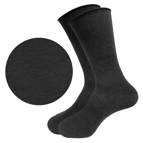 calcetines hombre en algodon modal sin costuras ni goma colores lisos