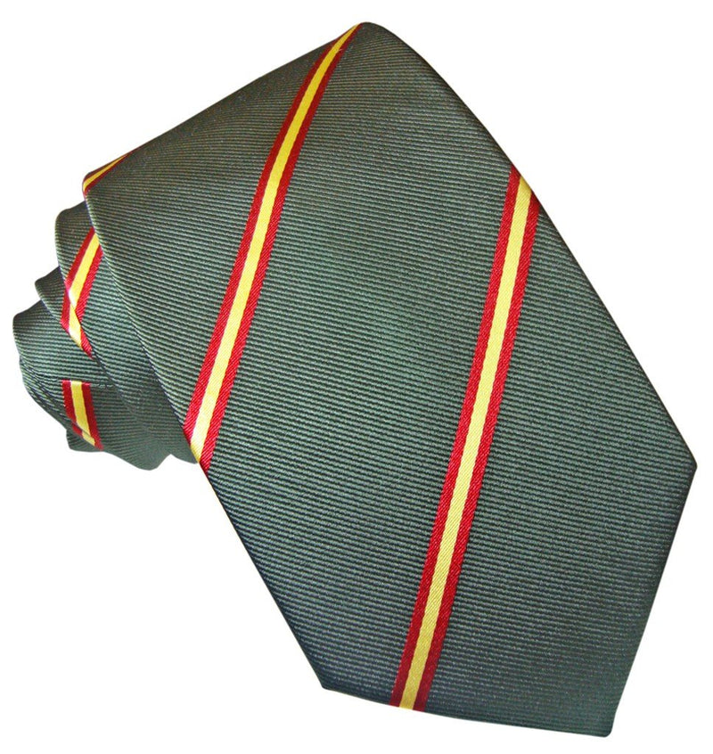 CORBATA SEDA VERDE BANDERA DE ESPAÑA