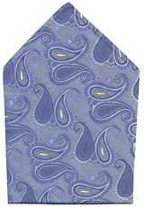 PAÑUELO DE BOLSILLO AZUL MOTIVOS PAISLEY