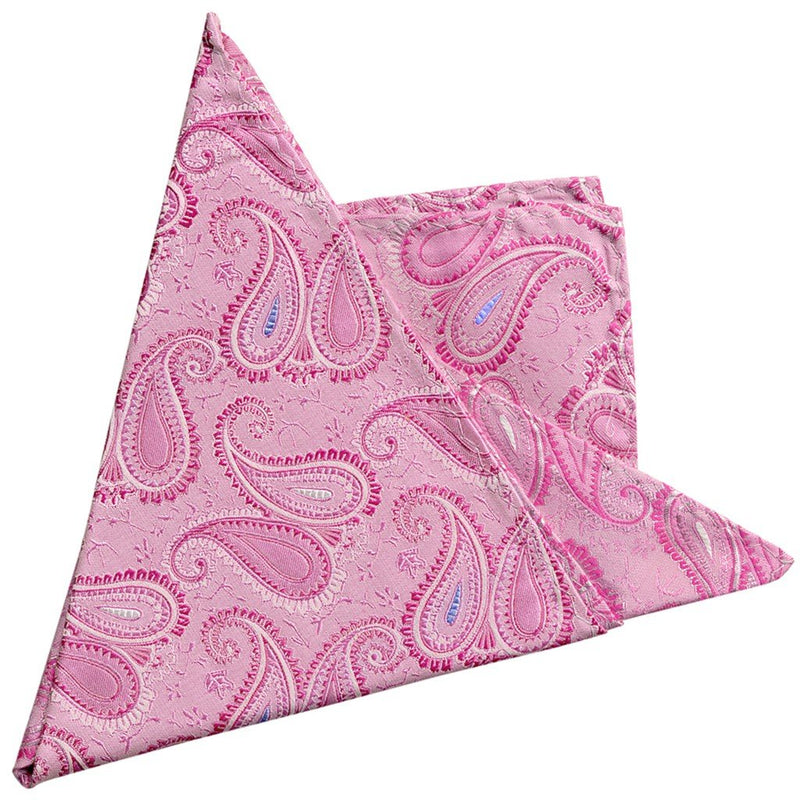 PAÑUELO DE BOLSILLO ROSA MOTIVOS PAISLEY