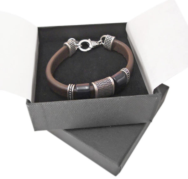 PULSERA PARA HOMBRE CUERO REGALIZ