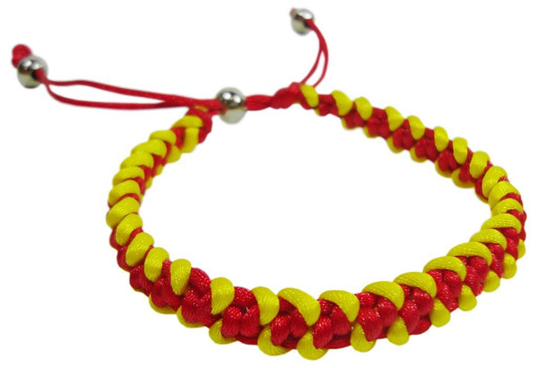 PULSERA PARA HOMBRE TRENZADA BANDERA DE ESPAÑA