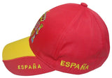 GORRA CON BORDADO ESCUDO DE ESPAÑA ROJA