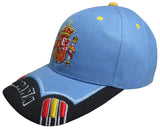 GORRA CON BORDADO ESCUDO DE ESPAÑA AZUL CELESTE