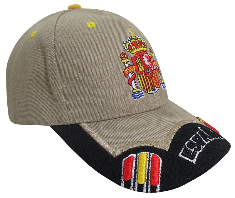 GORRA CON BORDADO ESCUDO DE ESPAÑA CAQUI