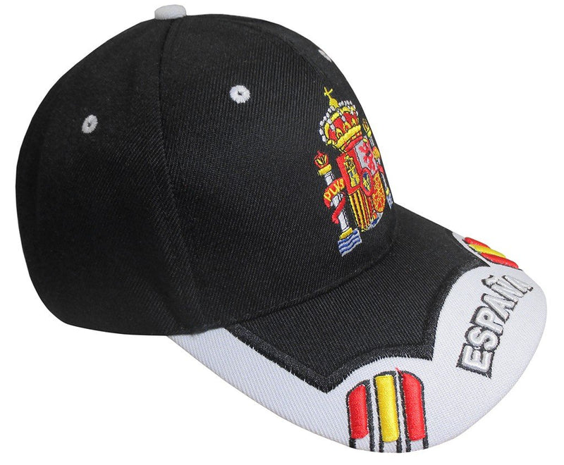 GORRA CON BORDADO ESCUDO DE ESPAÑA NEGRA