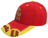 GORRA CON BORDADO ESCUDO DE ESPAÑA ROJA