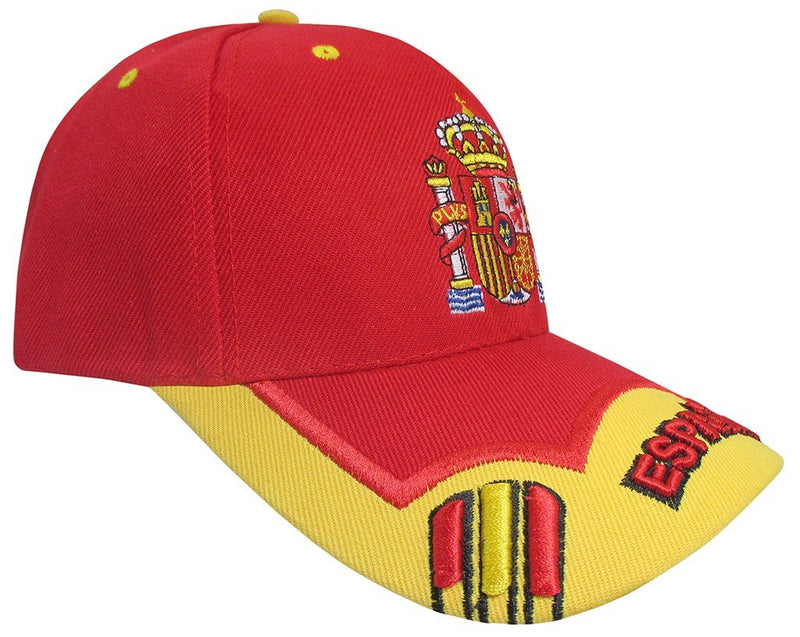 GORRA CON BORDADO ESCUDO DE ESPAÑA ROJA