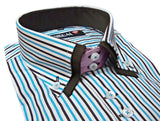 CAMISA PARA HOMBRE RAYAS DOBLE CUELLO