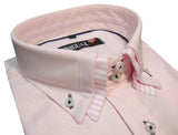 CAMISA PARA HOMBRE ROSA DOBLE CUELLO