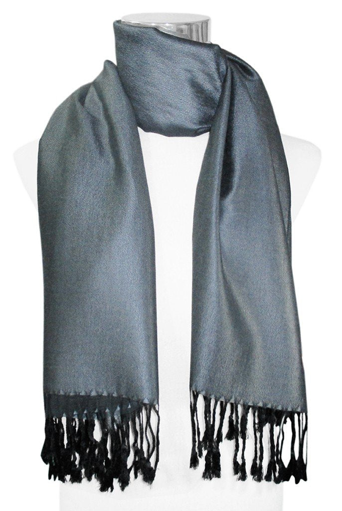 BUFANDA LISA UNISEX COLOR GRIS