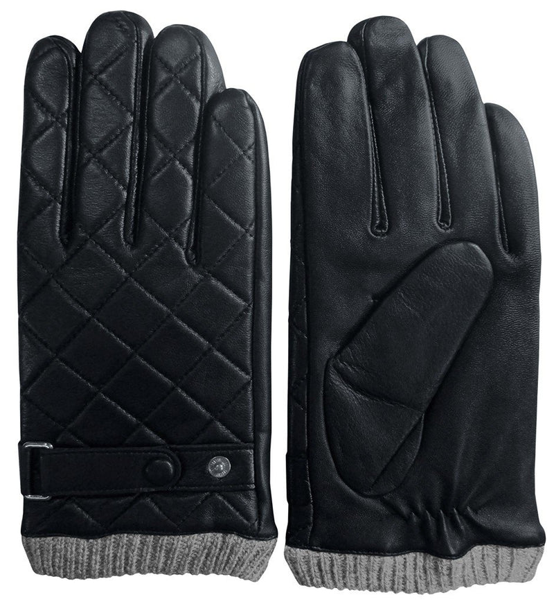 GUANTES HOMBRE PIEL NEGROS