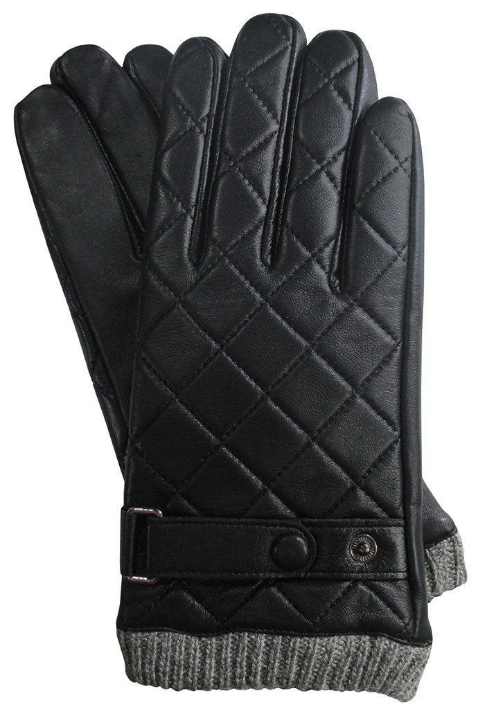 GUANTES HOMBRE PIEL NEGROS