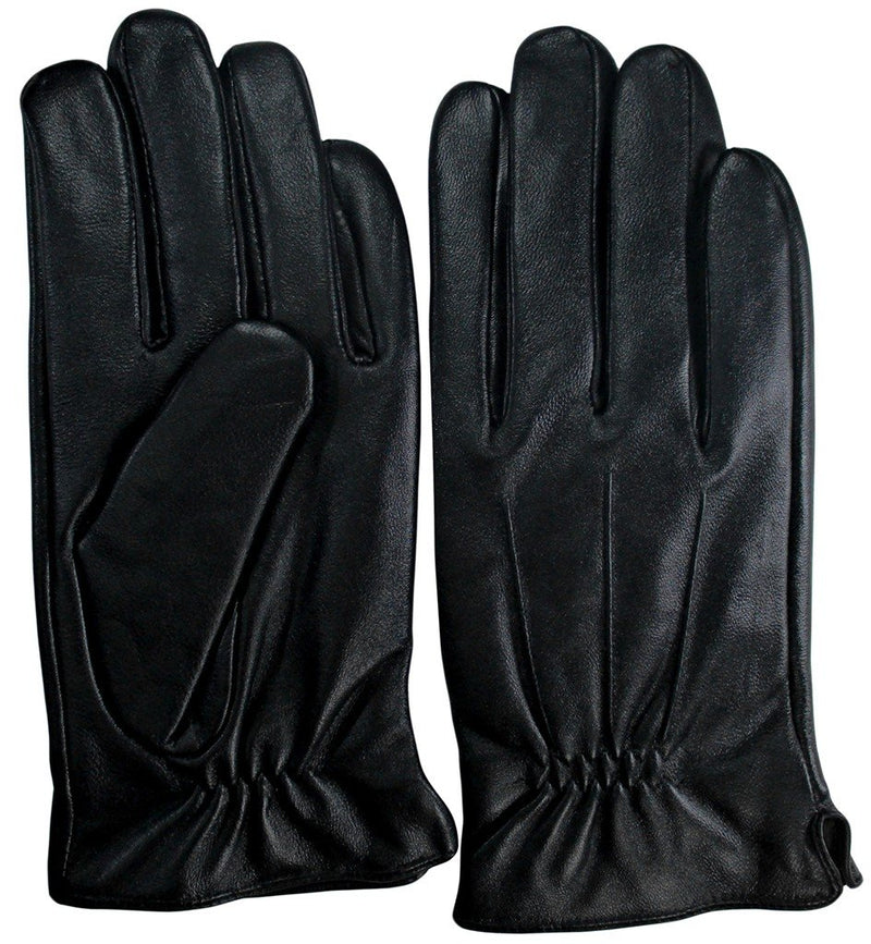 GUANTES HOMBRE TACTILES PIEL NEGROS