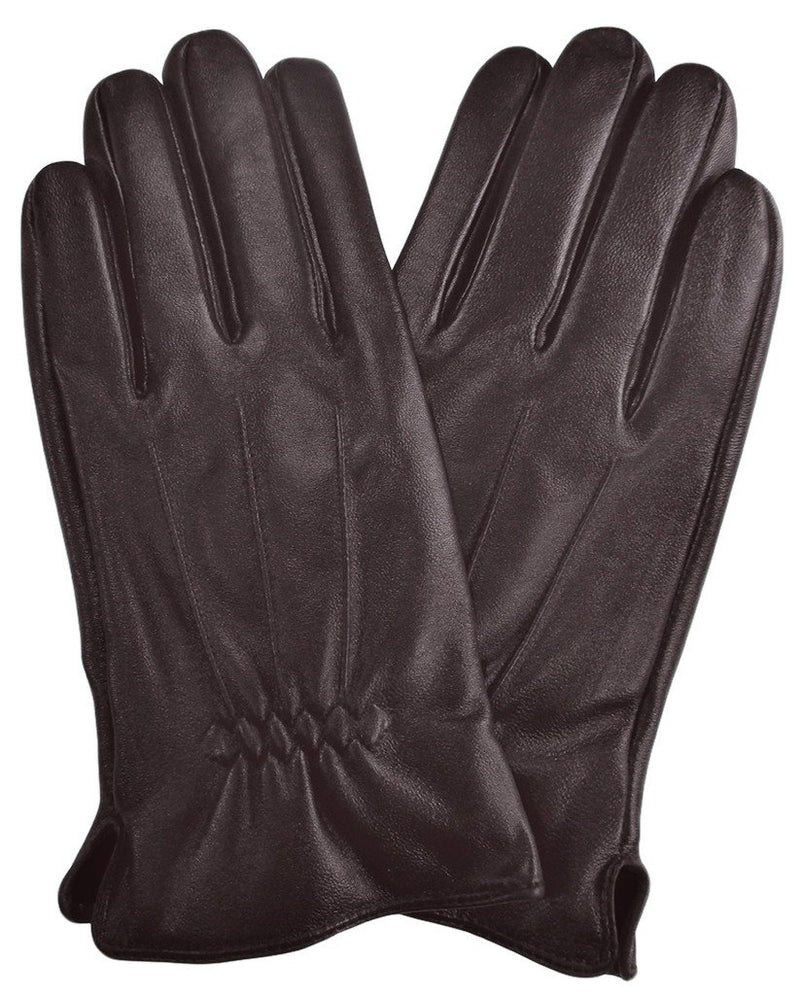 GUANTES HOMBRE TACTILES PIEL MARRONES