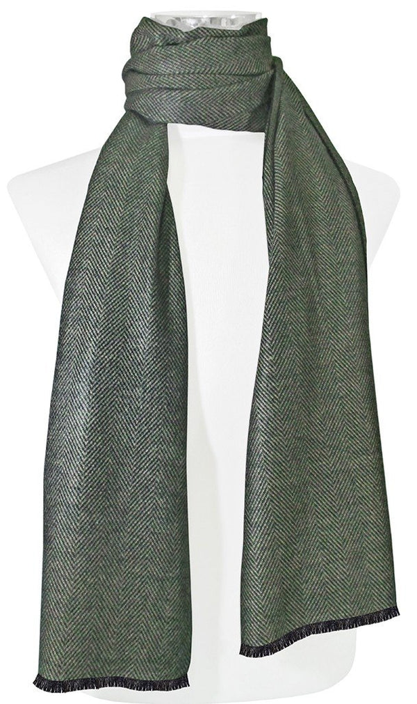 BUFANDA PASHMINA UNISEX ESPIGA VERDE