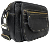 Bolso de Cuero Negro Mini | Bolso Cruzado de Cuero Negro |GRUPO JOSVIL