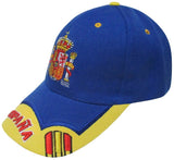 GORRA CON BORDADO ESCUDO DE ESPAÑA AZULON