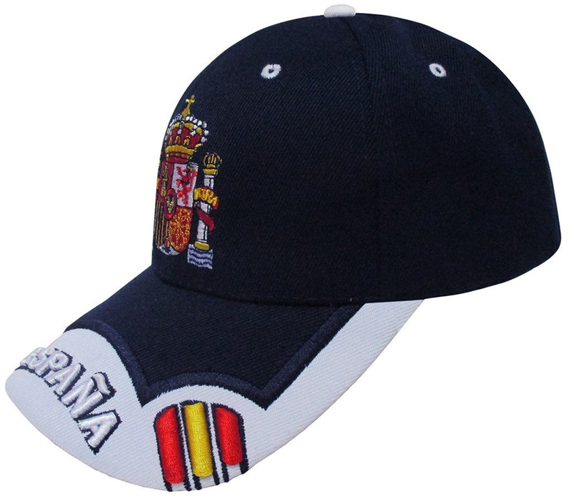 GORRA CON BORDADO ESCUDO DE ESPAÑA MARINO