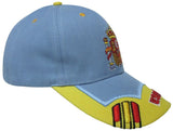 GORRA CON BORDADO ESCUDO DE ESPAÑA CELESTE