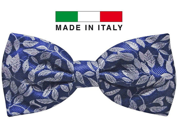 pajaria seda azul royal motivo floral plata